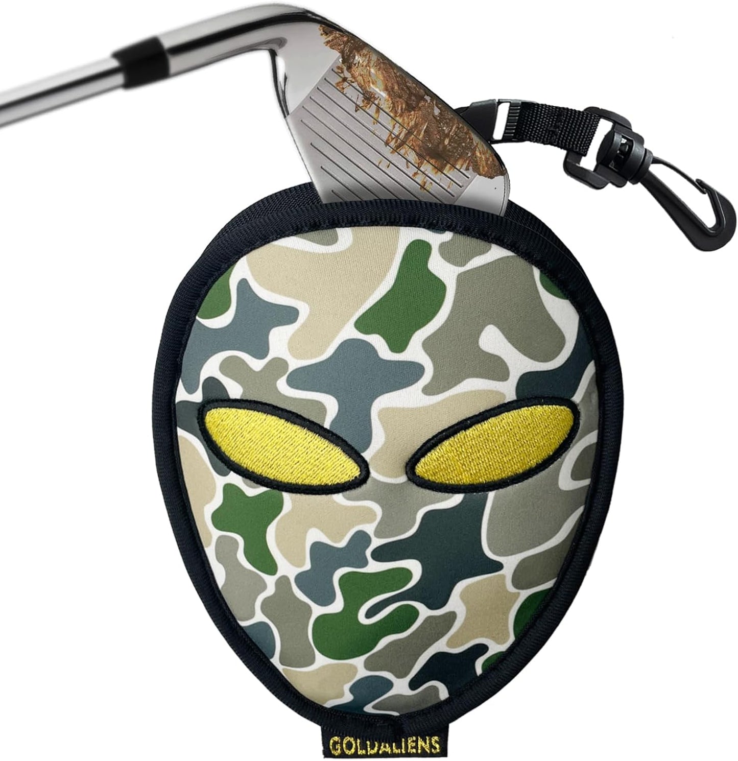 Golf Club Cleaner & Ball Cleaning Bag,Original Three-Layer Fabric Waterproof Technology,Golfer's Ultimate Green Clean Scrub Equipment Accessories,Removable Clips to Support Machine Washing