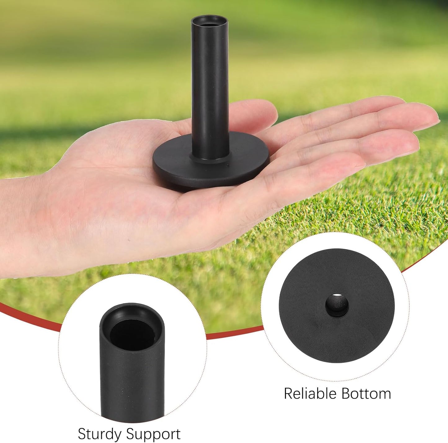 Rubber Golf Tees [] - Flexible Stable Ball Holder Use for Home & Outdoor & Indoor Tall Training Driving Range - [] Hitting Mats