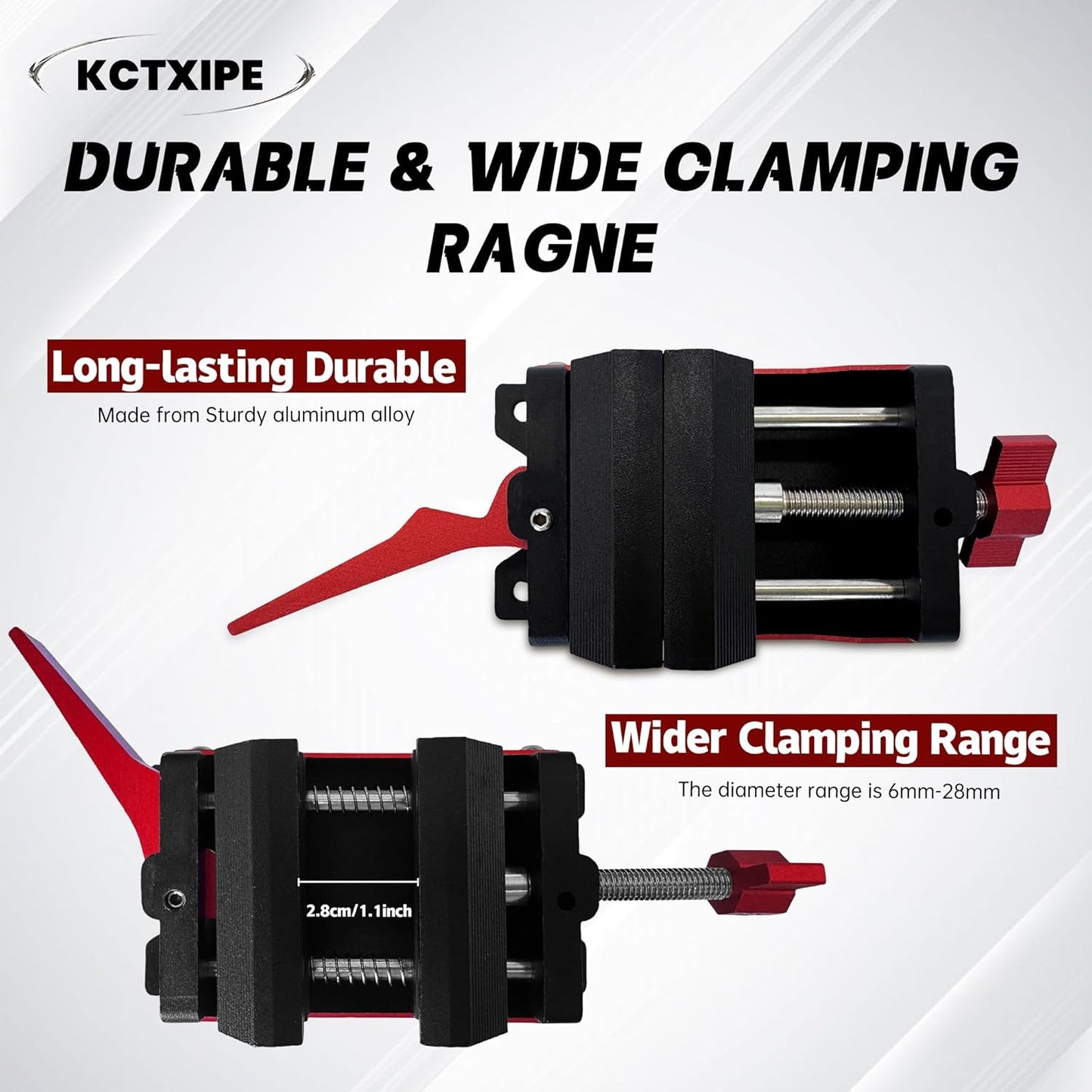 Professional Golf Club Regripping Vise - Golf Grip Removal Tool with Heavy-Duty Aluminum, Quick Release Shaft Vice Clamp,Non-Slip Rubber Jaws,Portable Golf Table Vise