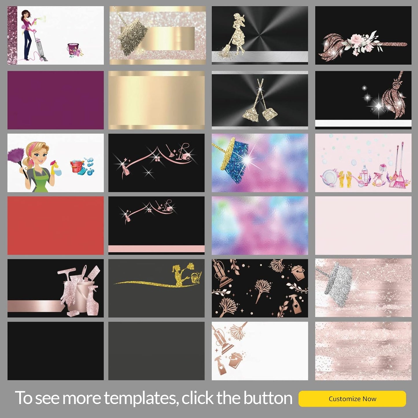 xrlsg Custom Business Cards 100PCS Double-sided Printing Business Cards Customize with Your Logo Personalized 3.5"x 2" Cards for Business - Clean Service