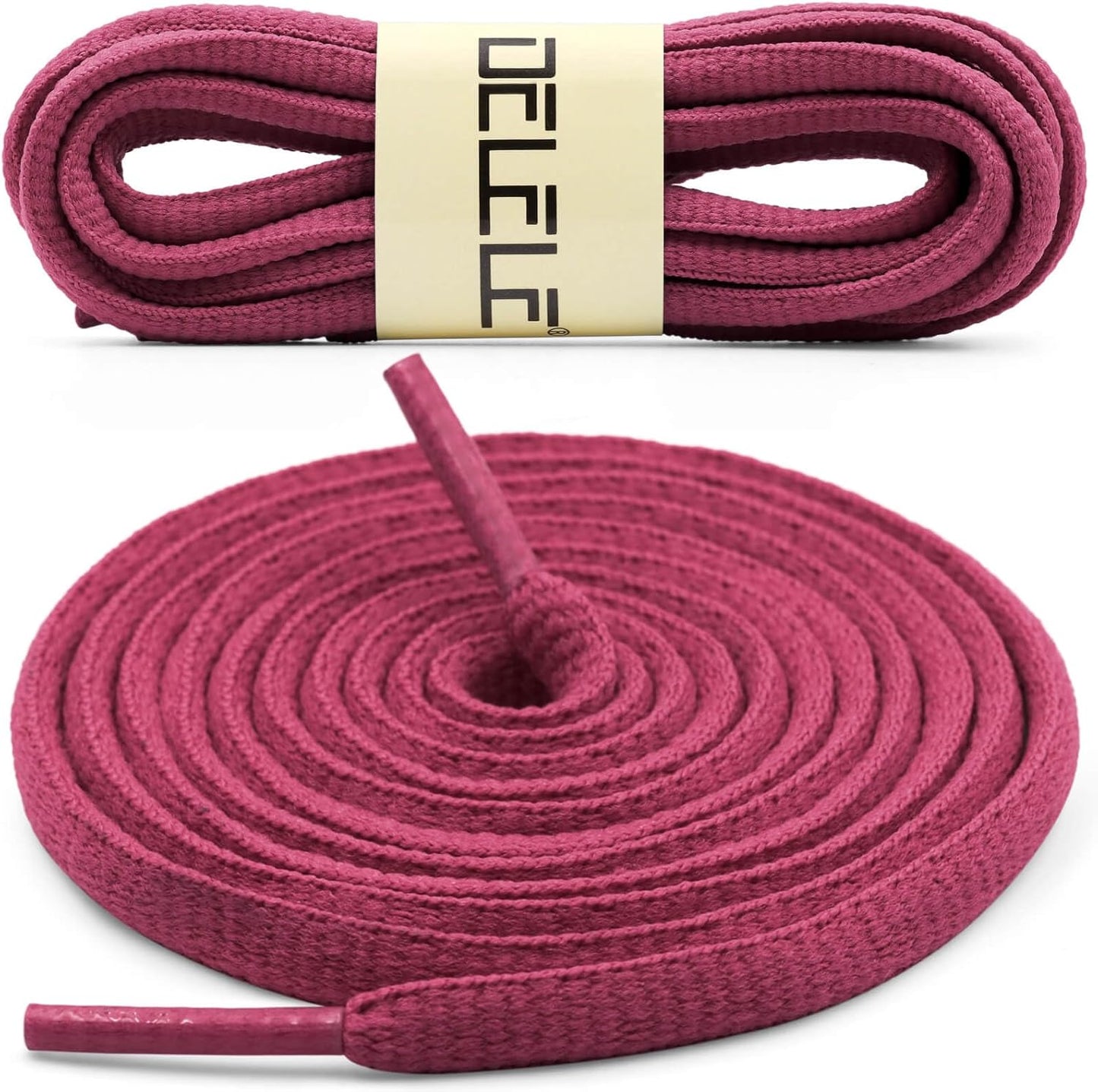 DELELE 2Pair Oval Shoes laces 42 Colors Half Round 1/4" Athletic ShoeLaces for Sport/Running Shoes Shoe Strings