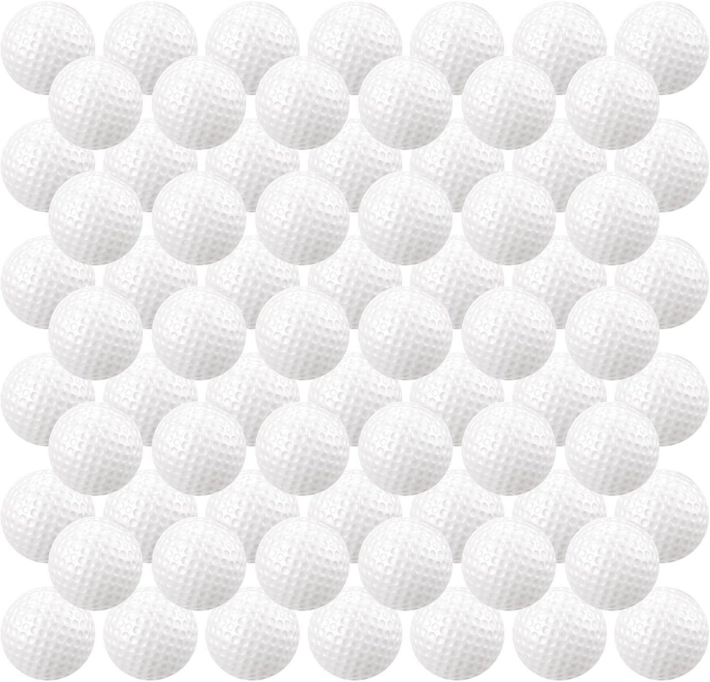 Junkin 80 Pcs Foam Golf Balls Rubber Practice Balls Realistic Feel and Flight Sport Training for Indoor or Outdoor Backyard Golf Training