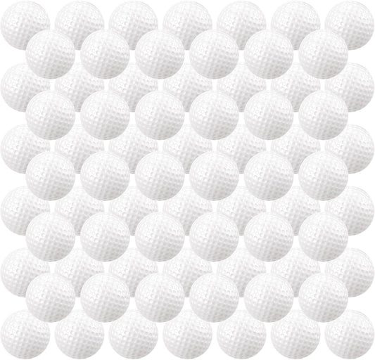 Junkin 80 Pcs Foam Golf Balls Rubber Practice Balls Realistic Feel and Flight Sport Training for Indoor or Outdoor Backyard Golf Training