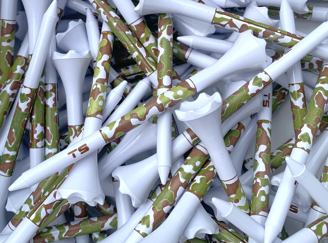 TRUESTRIKE Premium USA Golf Tees – 3¼" or 2¾" Durable Plastic Performance Tees (100 Pack) – Made in USA – Bulk Value Pack