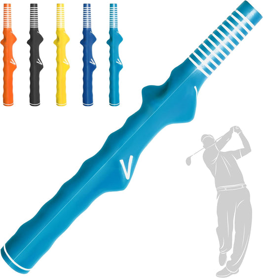 1 Pcs Right-Hand Golf Training Grip:Club,Rubber Swing Grip Trainer,Golf Accessories for Adults,Beginners,All Levels.Improvement Tool for Proper Hand Placement.
