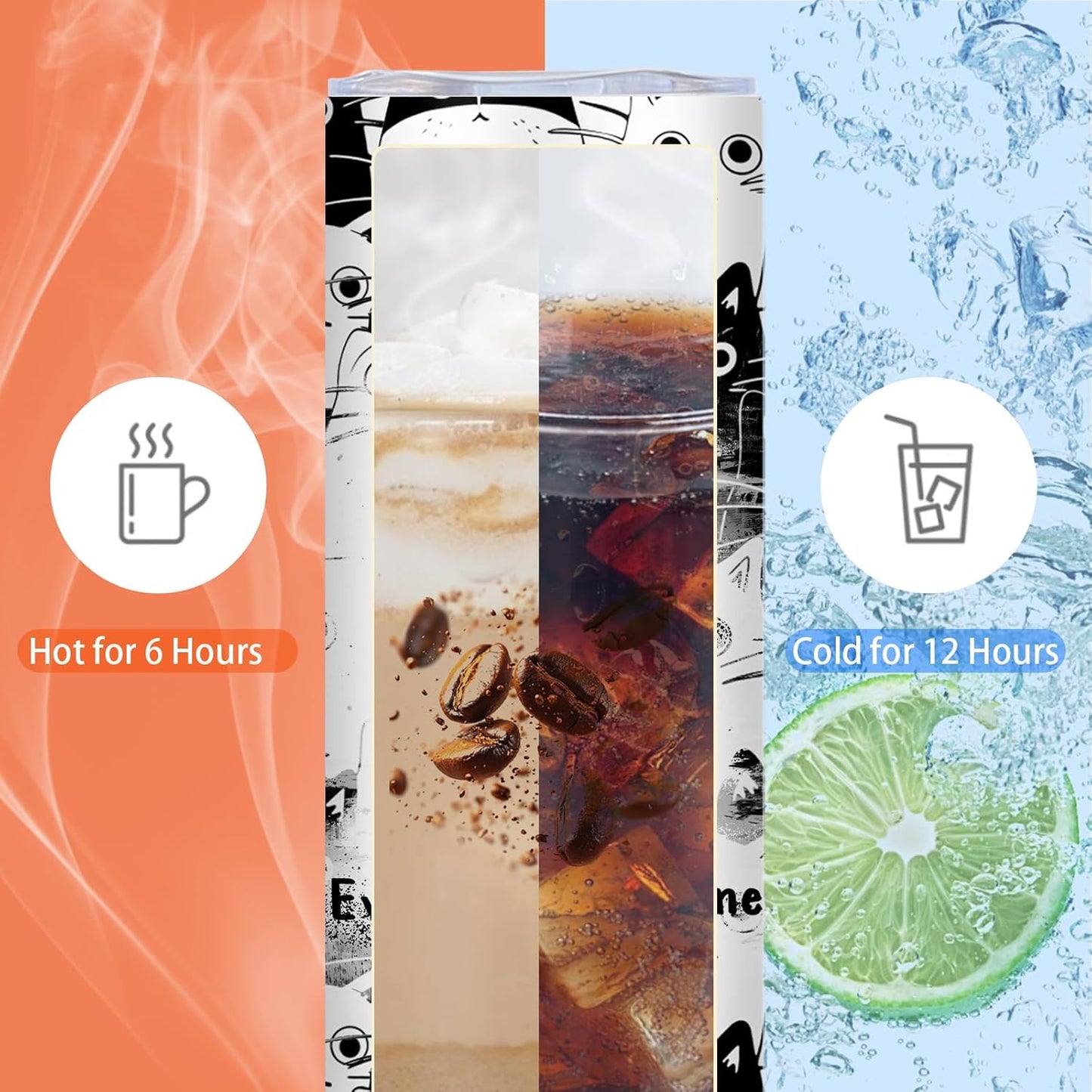 Cat Lovers Gifts, Cat Gifts For Women, Black Cats Tumbler 20oz, Cute Tumblers For Woman With Lid And Straw, Stainless Steel Cup Cats Gift Birthday Christmas Party Gift For Women