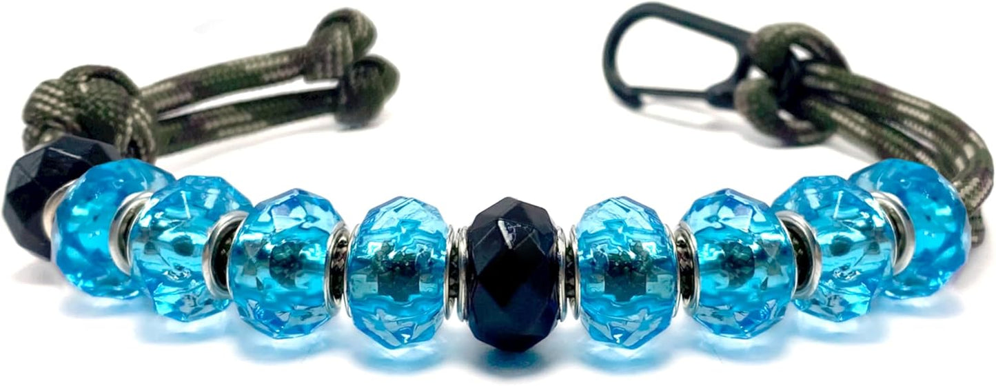 LAMIBEE Golf Beads Count Stroke Score Counter, Durable 550 lbs Paracord String with 10 Beads, Easy Scorekeeping, Hand-Braided with Clip