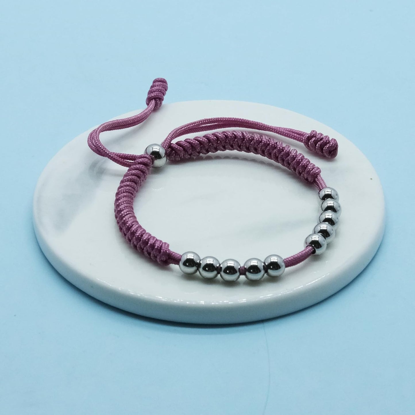 LAMIBEE Premium Golf Stainless Steel 10 Bead Score Counter Bracelet, Golf Stroke Count Bracelet, Resizable Easy Adjust Golf Round Scoring Tracker, Durable Stylish Golf Accessory