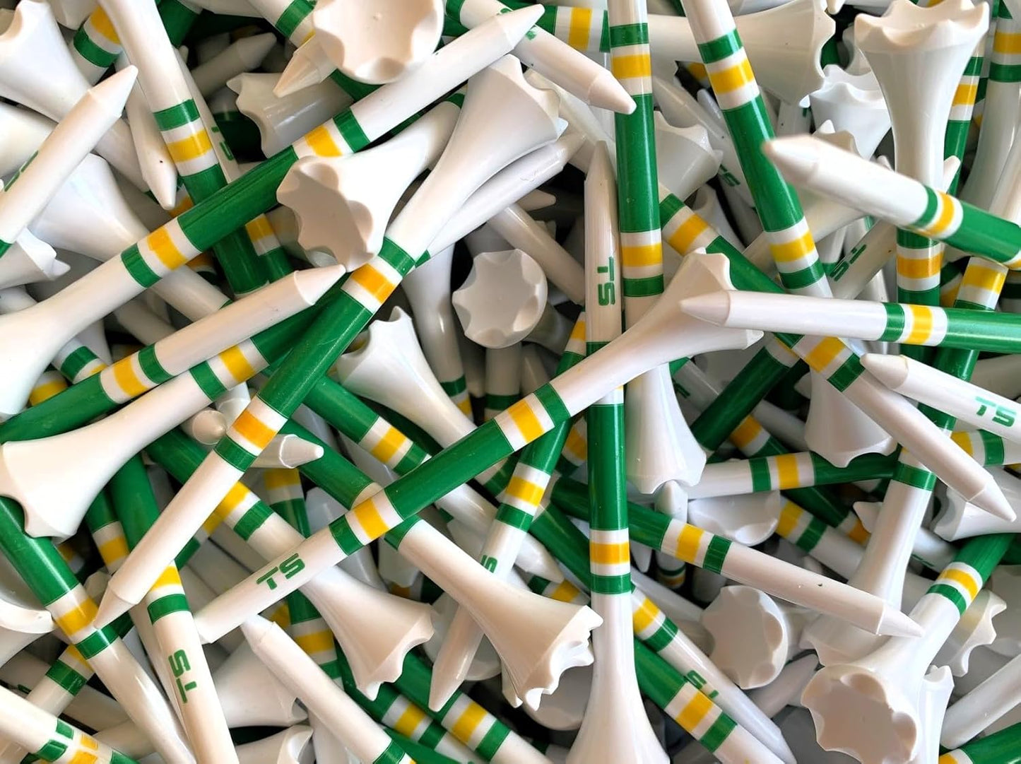 TRUESTRIKE Premium USA Golf Tees – 3¼" or 2¾" Durable Plastic Performance Tees (100 Pack) – Made in USA – Bulk Value Pack