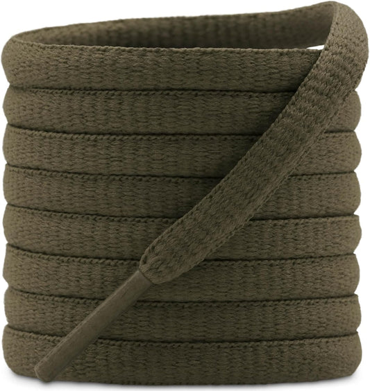 DELELE 2Pair Oval Shoes laces 42 Colors Half Round 1/4" Athletic ShoeLaces for Sport/Running Shoes Shoe Strings