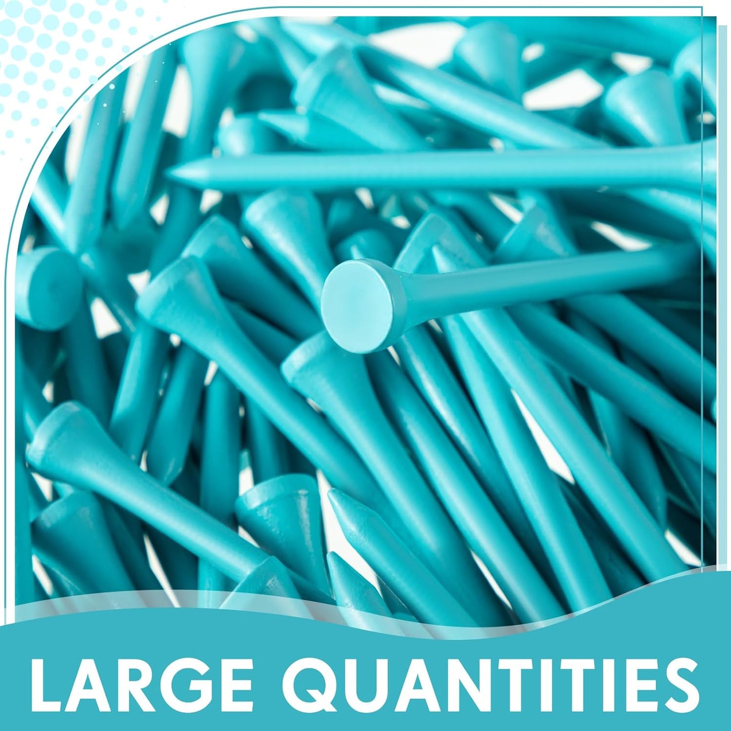 Jenaai 200 Pcs Golf Tees Bamboo Golf Tees Professional Golf Tees Bulk for Women Golf Club Accessories