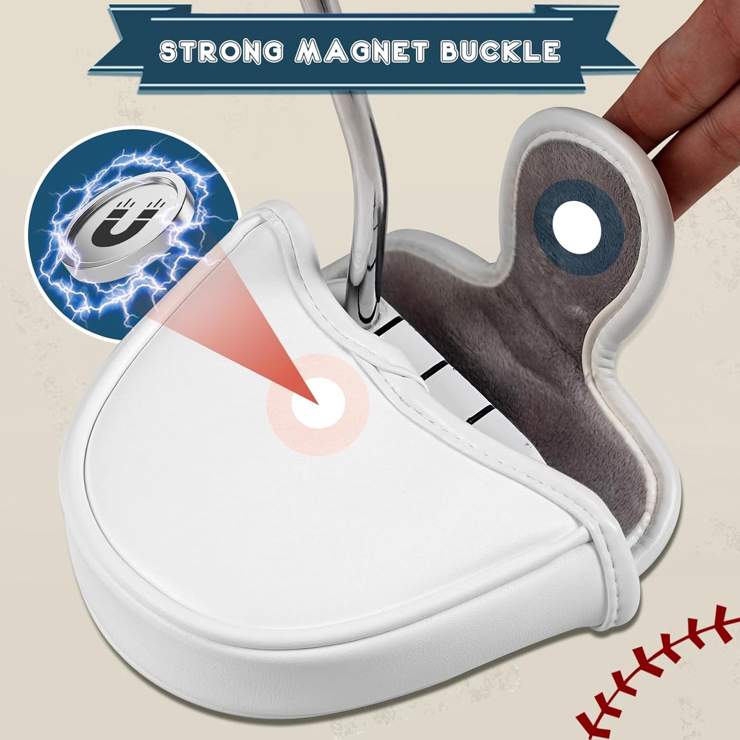 CRAFTSMAN GOLF USA America Mallet Blade Putter Cover Headcover for Scotty Cameron Odyssey LAB