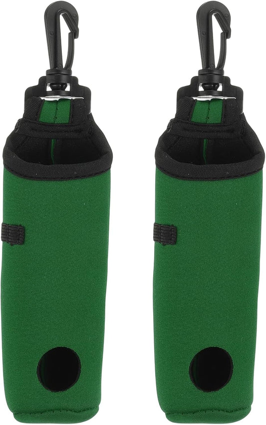 uxcell Golf Ball Carry Bag, Waist-Mounted Storage Bag Neoprene Golf Tee Holder Pouch with Lightweight Hook for Men and Women