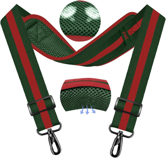 ZINZ 79.5" Universal Strap with Ultra-Thick Fixed Breathable Pad - Adjustable Heavy-Duty Shoulder Strap for Laptop, Crossbody, Luggage, Gym, Camera Bag and More - TW01B04