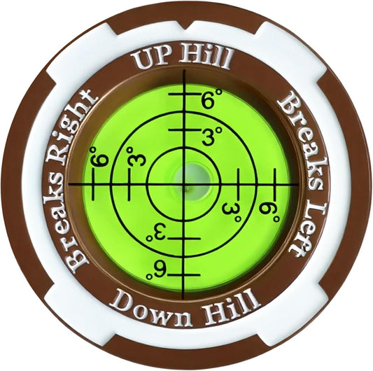 GreenNav Pro-High Precision Golf Green Reader & Golf Ball Marker with Horizontal Bubble Level, Essential Slope & Putt Line Reading Aid, Golf Accessories for Men Women