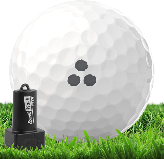 ExcelMark Pro Golf Ball Stamp - Easy Ball Identification - Choose from 25+ Styles and 4 Colors!