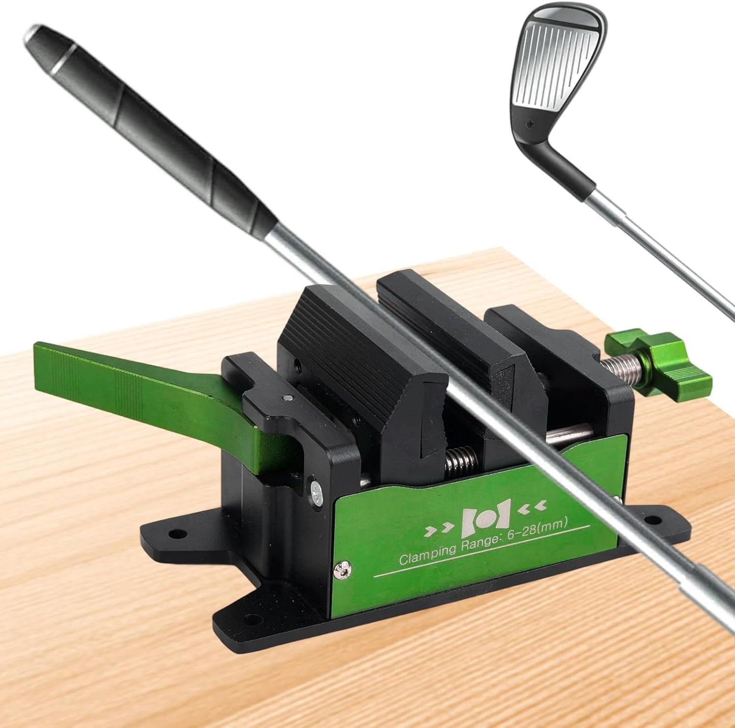 Golf Club Regripping Pro Kit Aluminum Vise Clamp Quick Release Golf Shaft Vice Clamp Home Vise Clamp Golf Grip Removal Tool