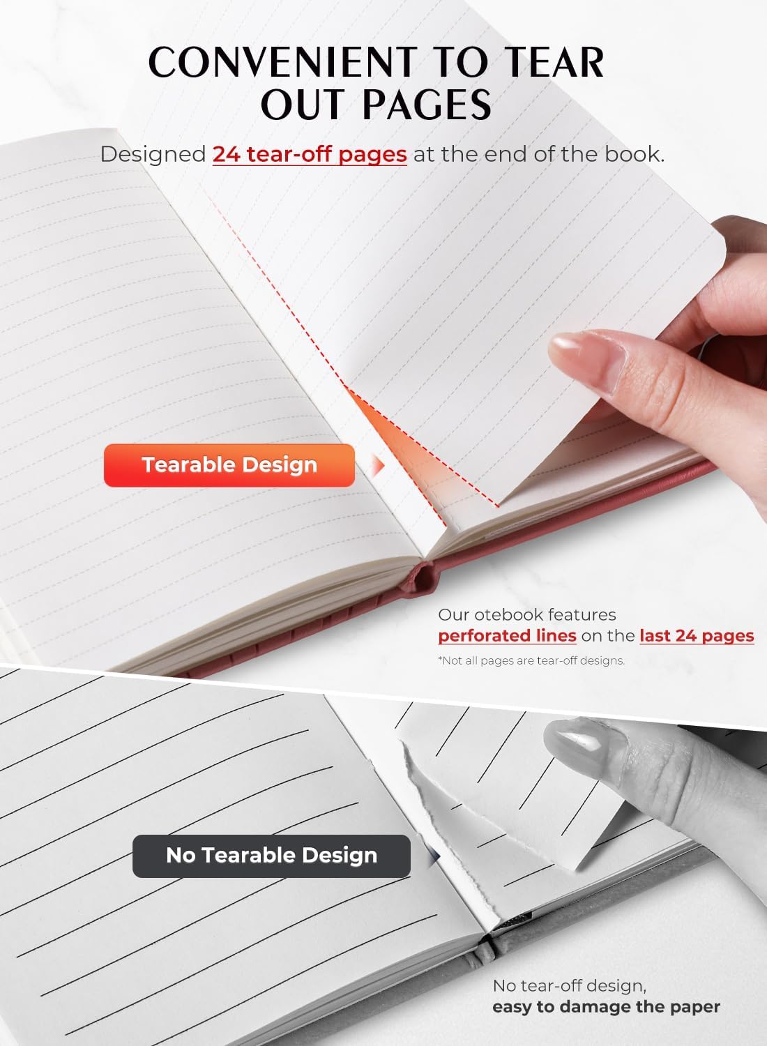 AISBUGUR Pocket Notebook, Small Notebook, 2-Pack Total 320 Pages,3.7" x 5.7" Pocket Notebook (2 Pack, Pink)