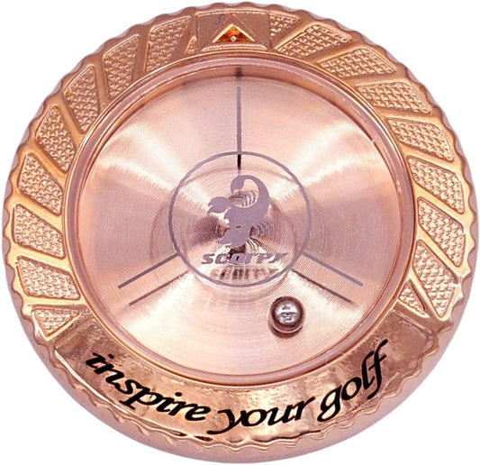 scorpy Golf Level Ball Marker with Metal Bead and Hat Clip, High Precision Putting Green Reading Aid Golf Accessories, Precision Alignment Tool for Perfect Putts