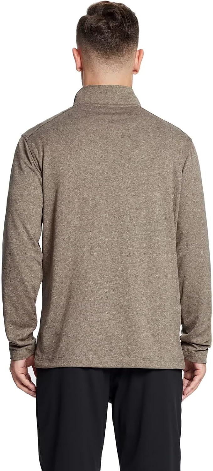 M MAELREG Quarter Zip Golf Pullover Men Dry Fit Long Sleeve Performance Wicking Mock Neck 1/4 Zip Pullover Mens Sweatshirt