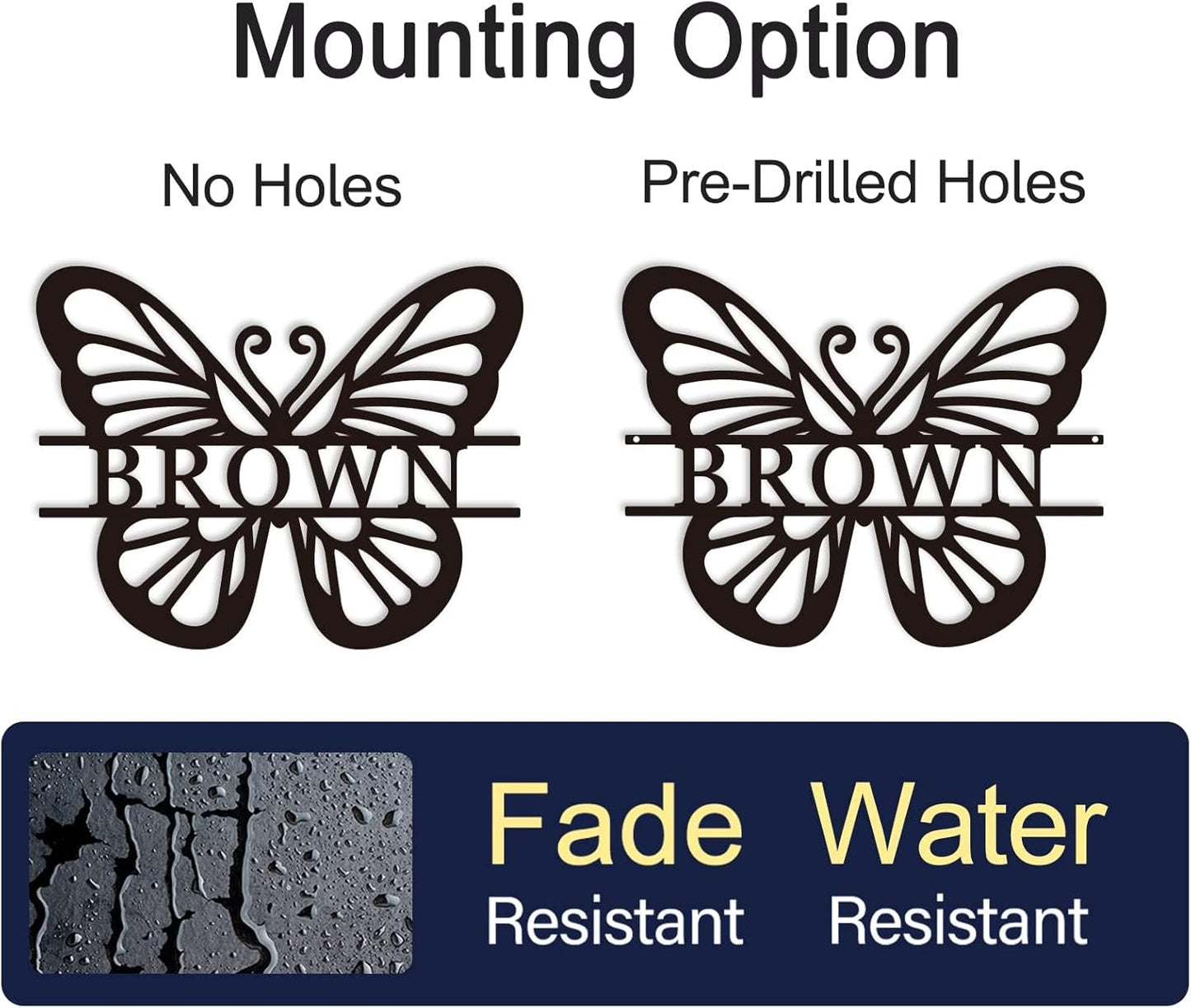 Custom Metal Sign Customized Metal Butterfly Wall Decor Sign Butterfly Wall Sign