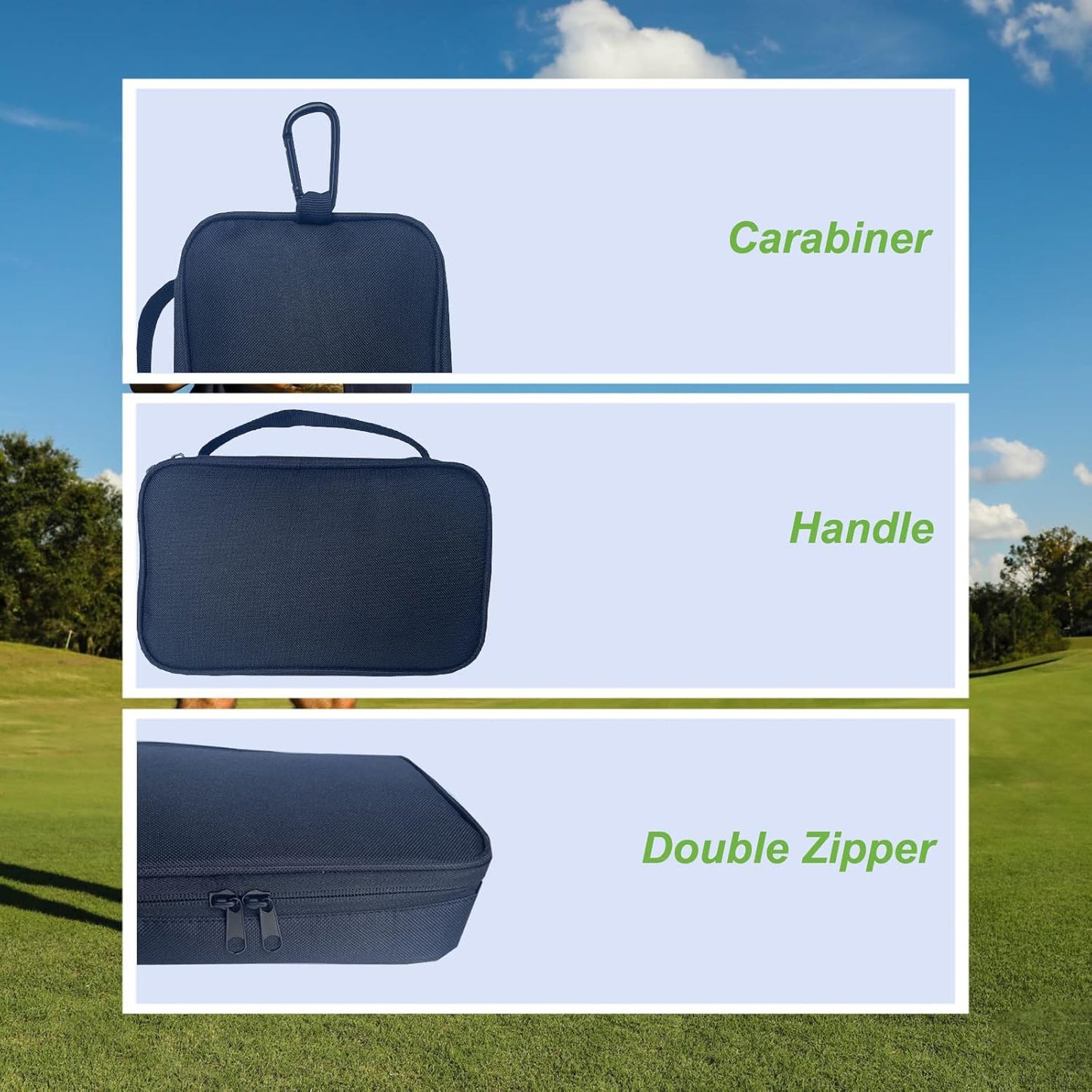 Golf Accessory Bag Organizer for Men - Golf Valuables Pouch