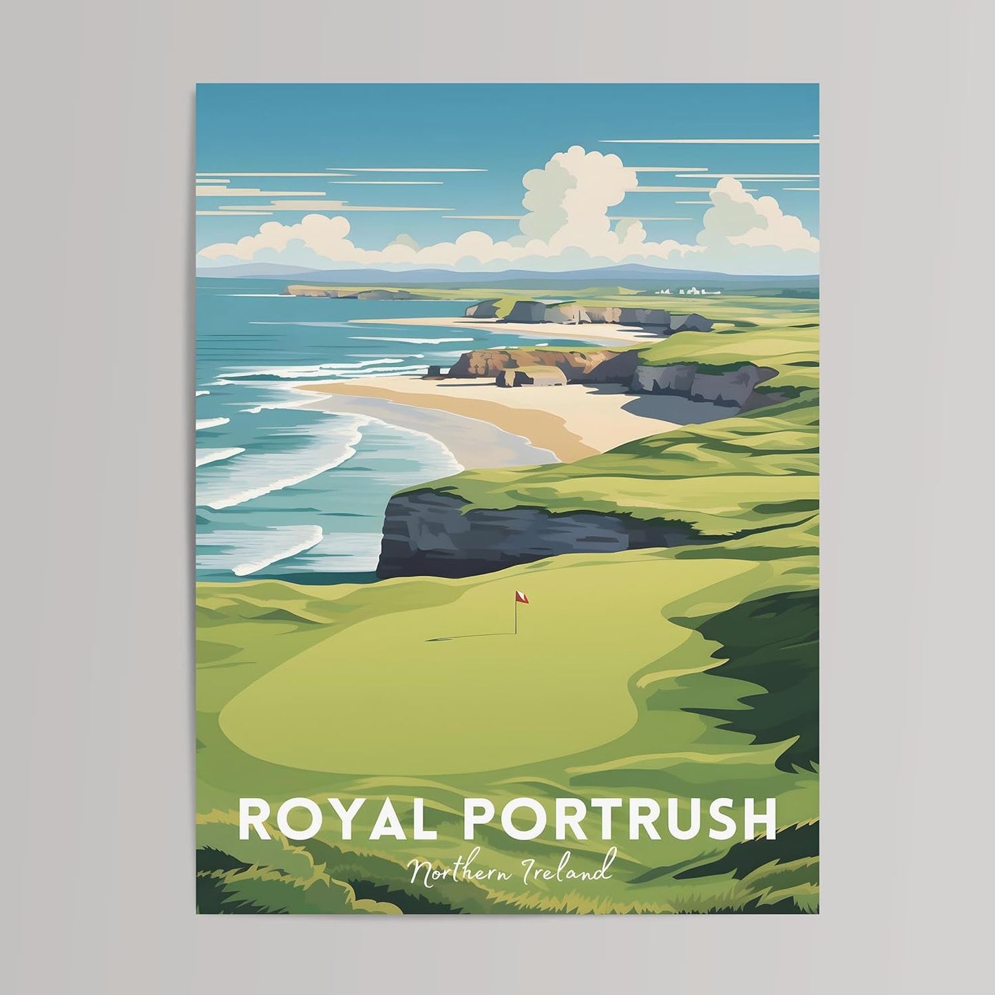 Golf Course Premium Giclee Fine Art Prints - Augusta, Pebble Beach, Pinehurst, Golf Course Posters, Golf Wall Art, Aesthetic Poster for Home Office Decor, Ready to Frame