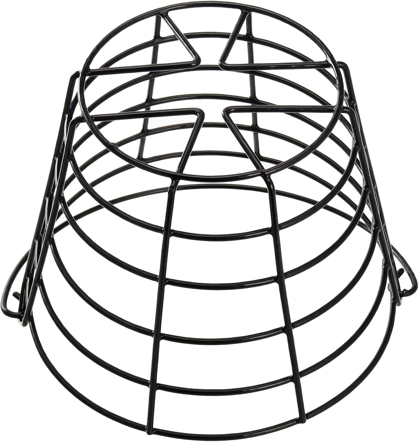 SINJEUN 2 Pack Metal Golf Ball Basket with Handle, Golf Ball Bucket, Golfball Container, Holds 50 Balls, Black