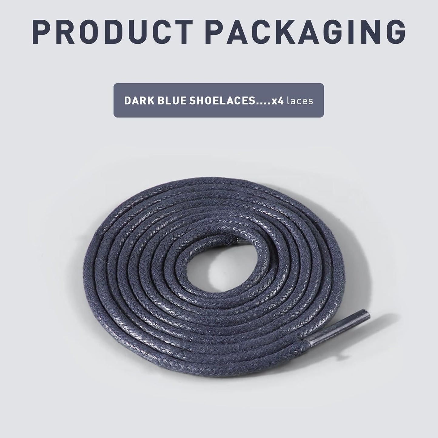 2 Pairs Waxed Golf Shoelaces for FootJoy Shoes, 3/32"(2.5mm) Oxford Thin Dress Shoe Laces Replacement Strings