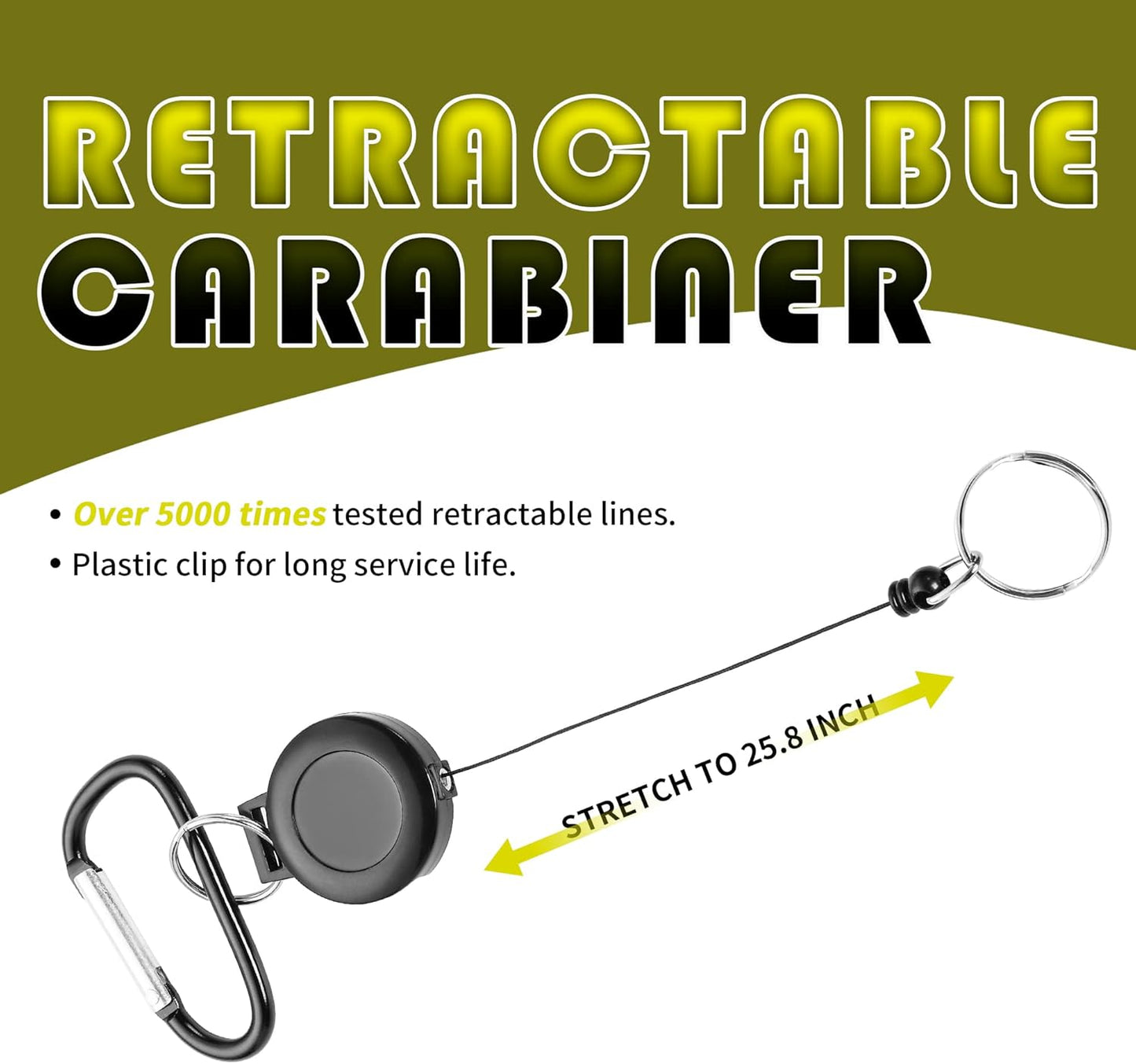 Mile High Life Golf Club Brush, Club Groove Cleaner with 2 Ft Retractable Extension Cord and Aluminum Carabiner, Golf Bag Accessories for Men and Women