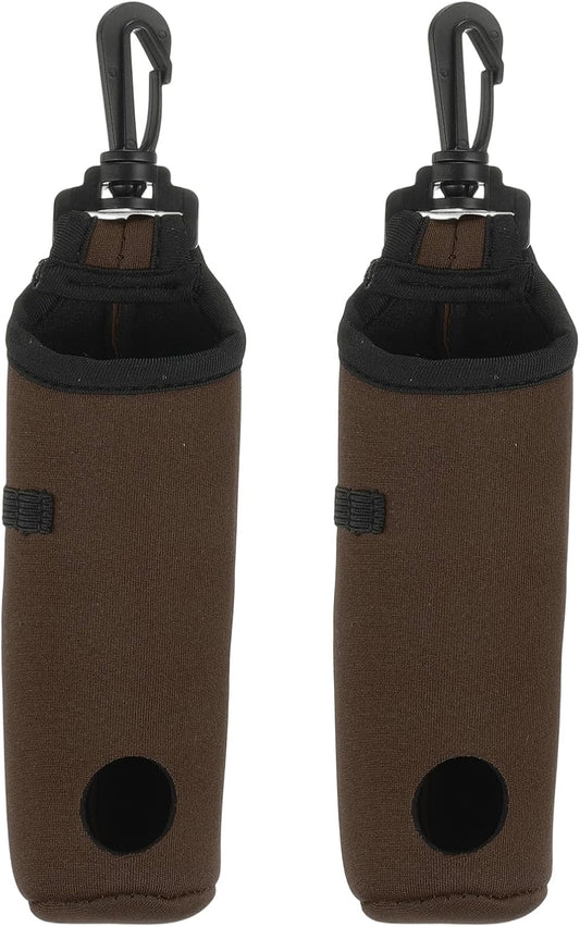 uxcell Golf Ball Carry Bag, Waist-Mounted Storage Bag Neoprene Golf Tee Holder Pouch with Lightweight Hook for Men and Women