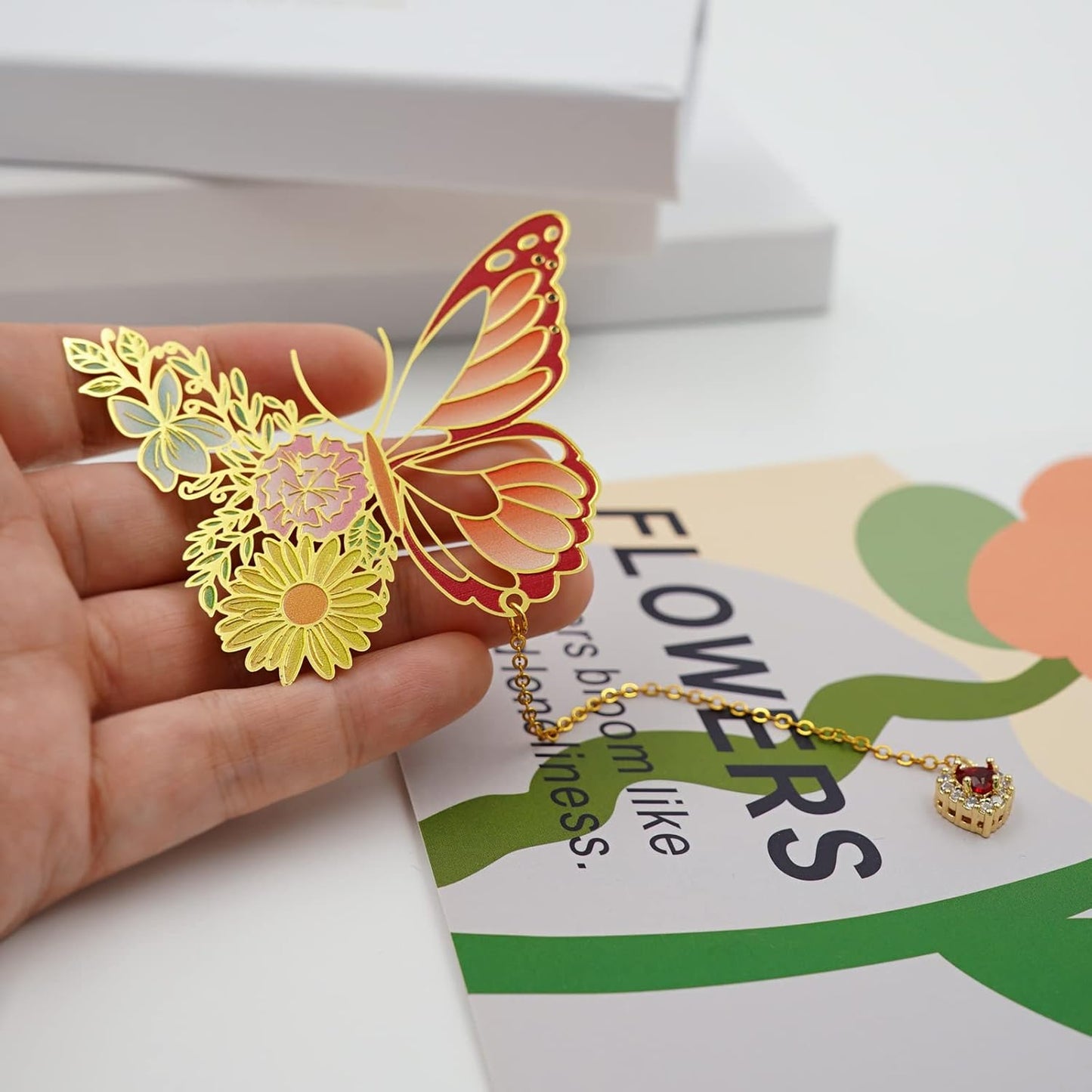 Butterfly Bookmarks for Women,Cute Funny Metal Bookmark,Unique Gifts Book Markers for Women Book Lovers,Teacher Appreciation Gifts,Valentine Mother's Day Christmas New Year Birthday Gift