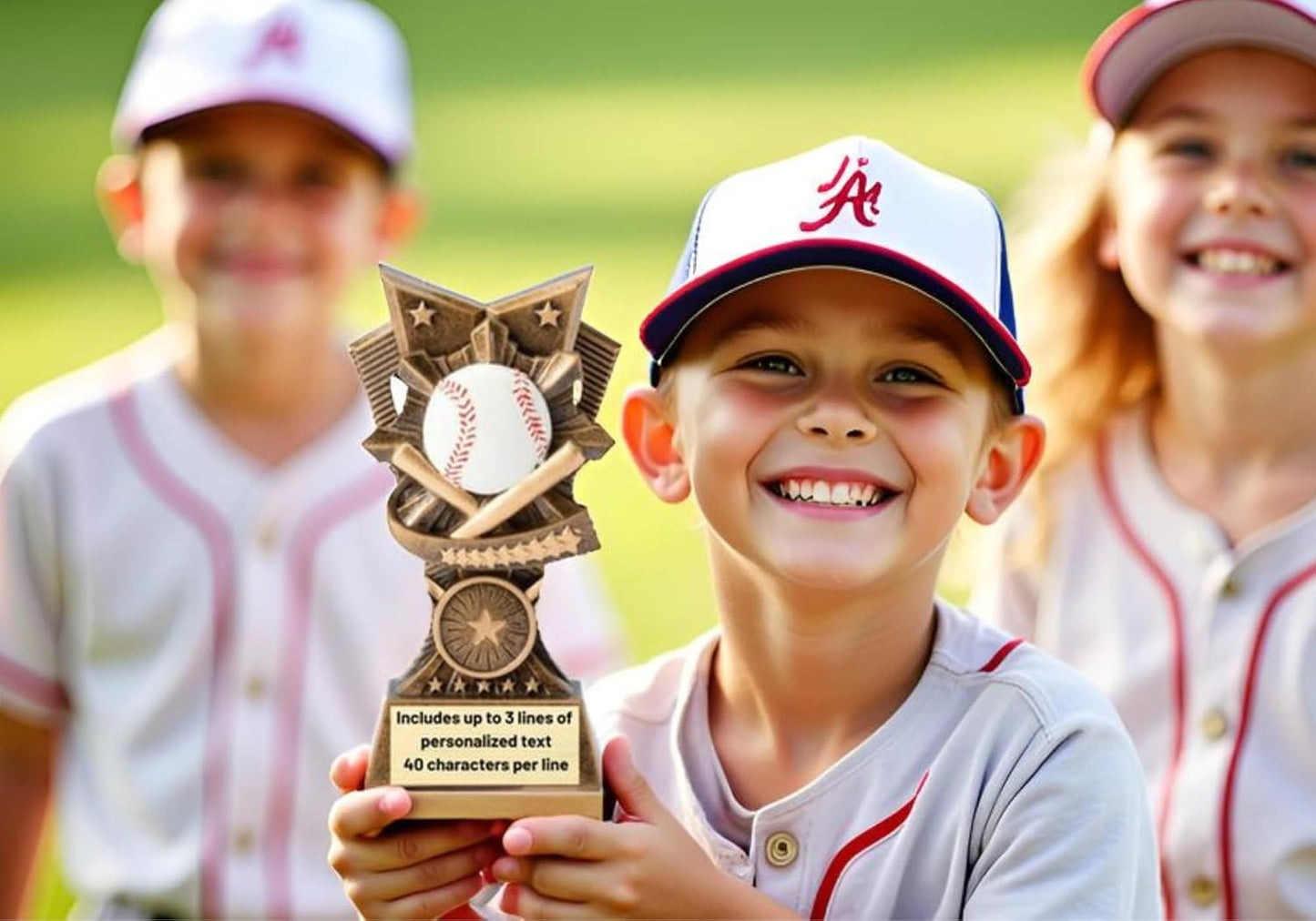 Champion V Sports Trophy Award with Custom Engraving – Recognition Trophy for Kids and Adults Team Awards for Competitions School Sports Student Athletes MVPs Tournaments and Celebrations