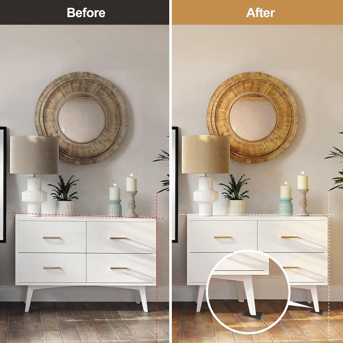 40 Pack Furniture Levelers Pads, Flexible Rubber Table Leveling Shims for Home Improvement - Level Wedges,Cabinet Shims、Chair Shims、Table Leg Leveler, Waterproof Non-Slip, Stackable