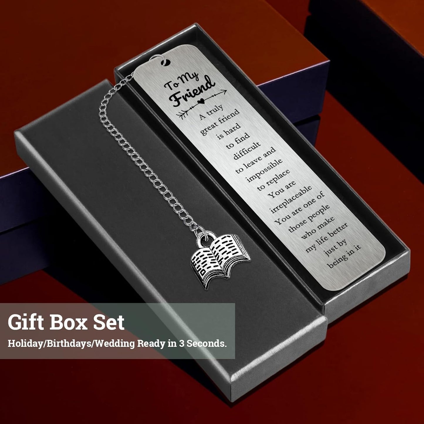 Best Friend Bookmarks Gifts for Women, Unique Birthday Bookmark for Female Friends, Cute Sentimental Friendship Christmas Gifts, Graduation Bookmarkers, Thoughtful Gift Ideas for Her