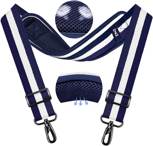 ZINZ 79.5" Universal Strap with Ultra-Thick Fixed Breathable Pad - Adjustable Heavy-Duty Shoulder Strap for Laptop, Crossbody, Luggage, Gym, Camera Bag and More - TW01B06