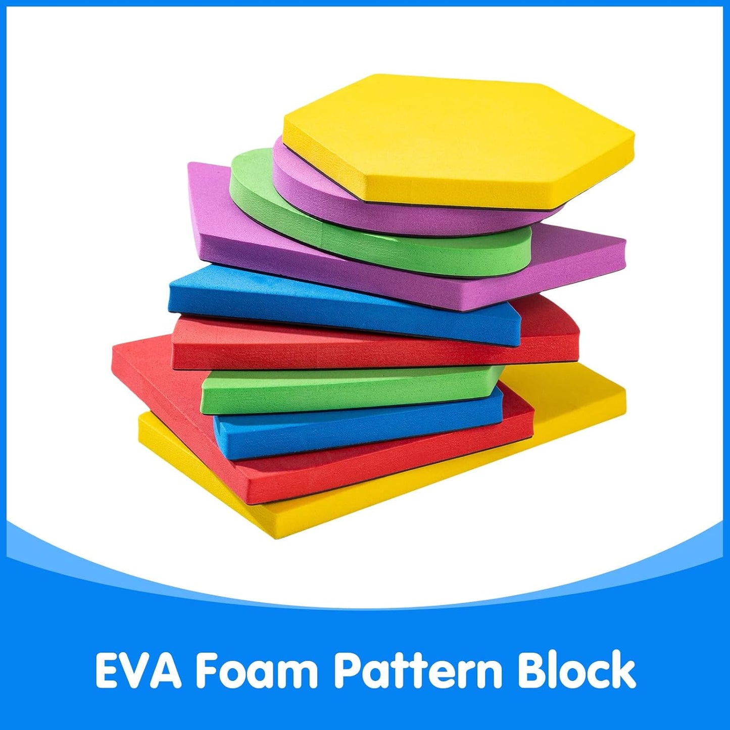 Large Shape Magnets - Magnetic Pattern Blocks- Magnetic Shapes for Whiteboard & Math Manipulatives