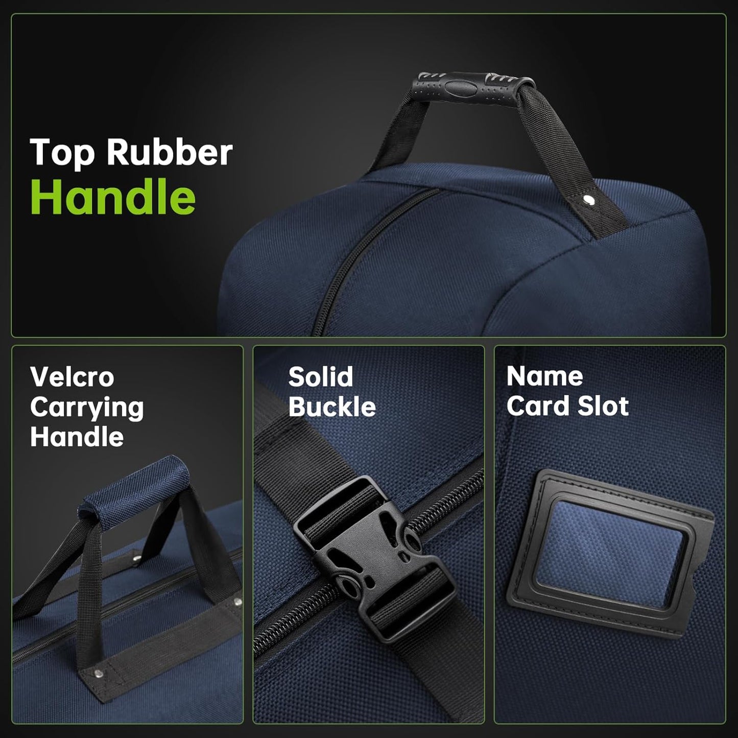 Padded Golf Club Travel Bag with Wheels, Golf Luggage Case Cover for Airlines - 1680D Wear-Resistant Oxford, Waterproof Coating Layer, Universal Size