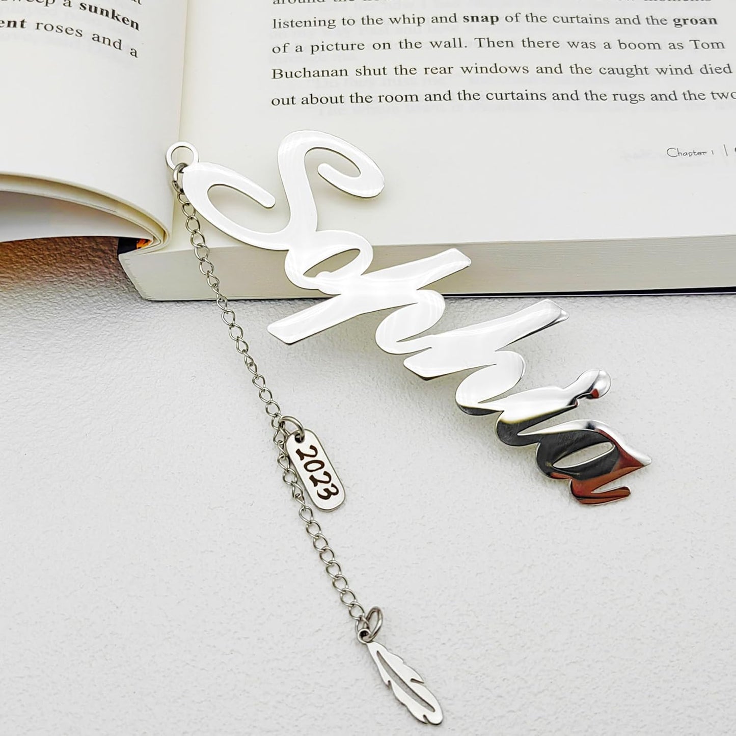 Custom Name Bookmark Personalized Stainless Steel Name Metal Bookmarks Unique Gift for Book Lovers Gift for Graduation Retirement Birthday Anniversary Christmas