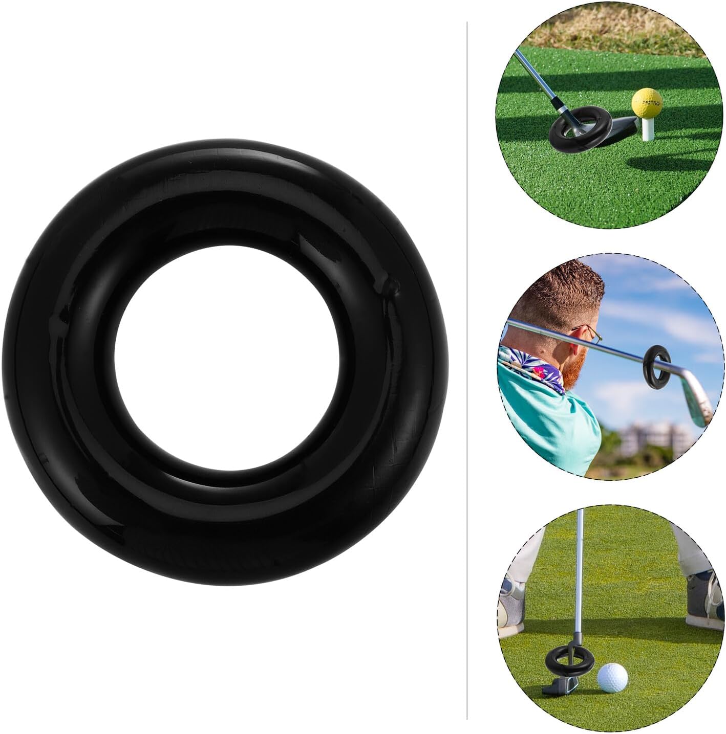 Healifty Weighted Swing Weight Ring Golf Training Aid for Muscle Warm-up and Swing Practice Construction with Protective Coating Portable Golfing Exercise Tool for Skill Improvement