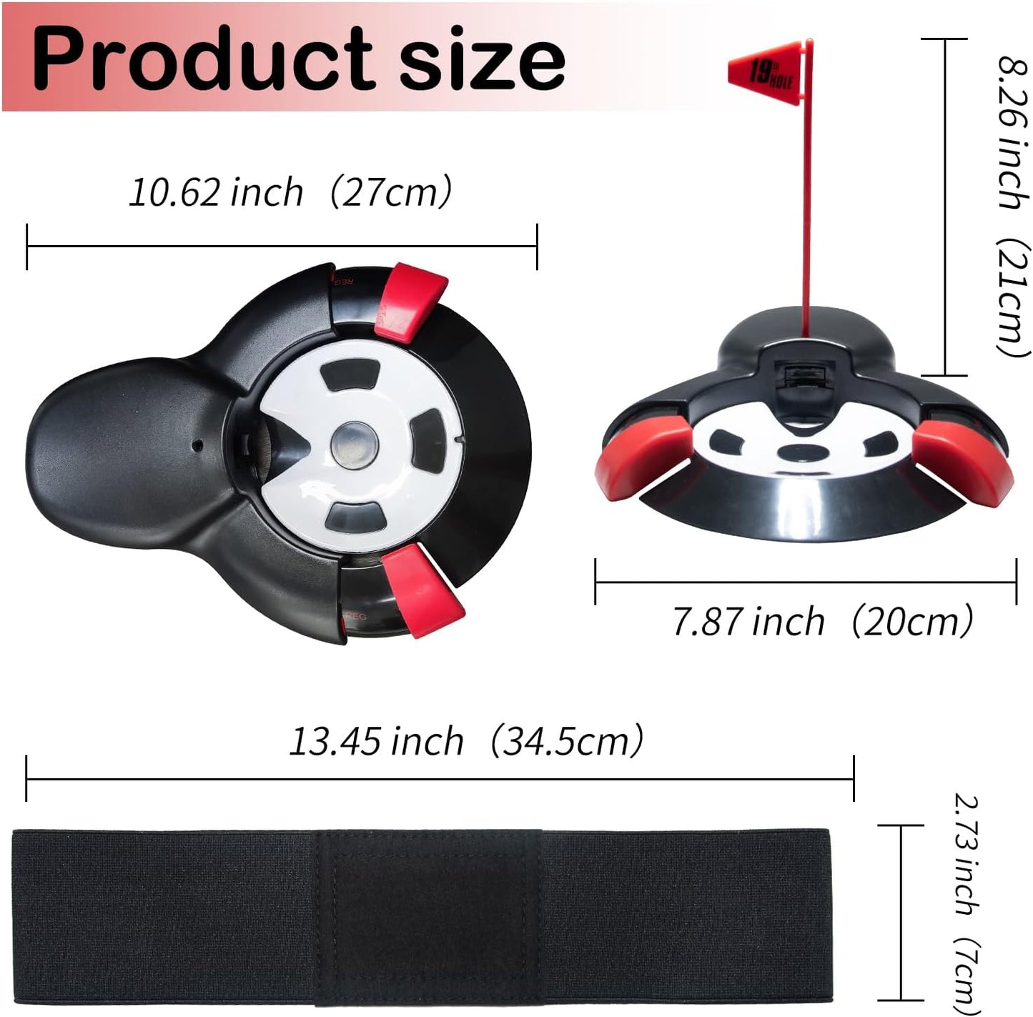 Golf Automatic Putting Ball Return Cup ，Putting Practice Automatic Putting Machine，Golf Cup Training Aid, Putting Returner for Indoor Outdoor Office Practic Golf Training Aids