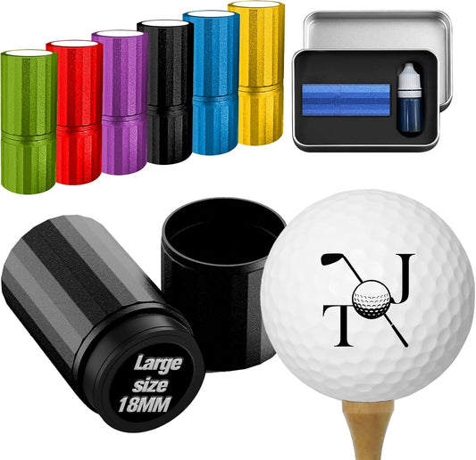 Custom Golf Ball Stamps, Personalized Waterproof Golf Ball Marker with Ink, Customized Golf Accessories Gifts for Men Women Golfer