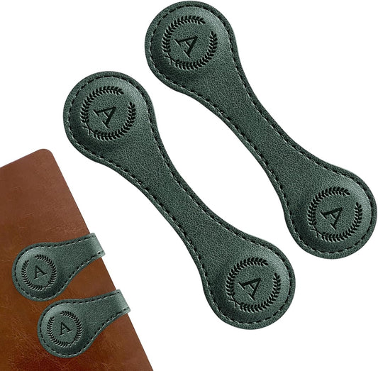 Handmade Personalized Leather Magnetic Bookmark - Custom Initial Letter Design with 26 Alphabet Choices - Durable Bookmark for Readers, Book Lovers, Women & Kids