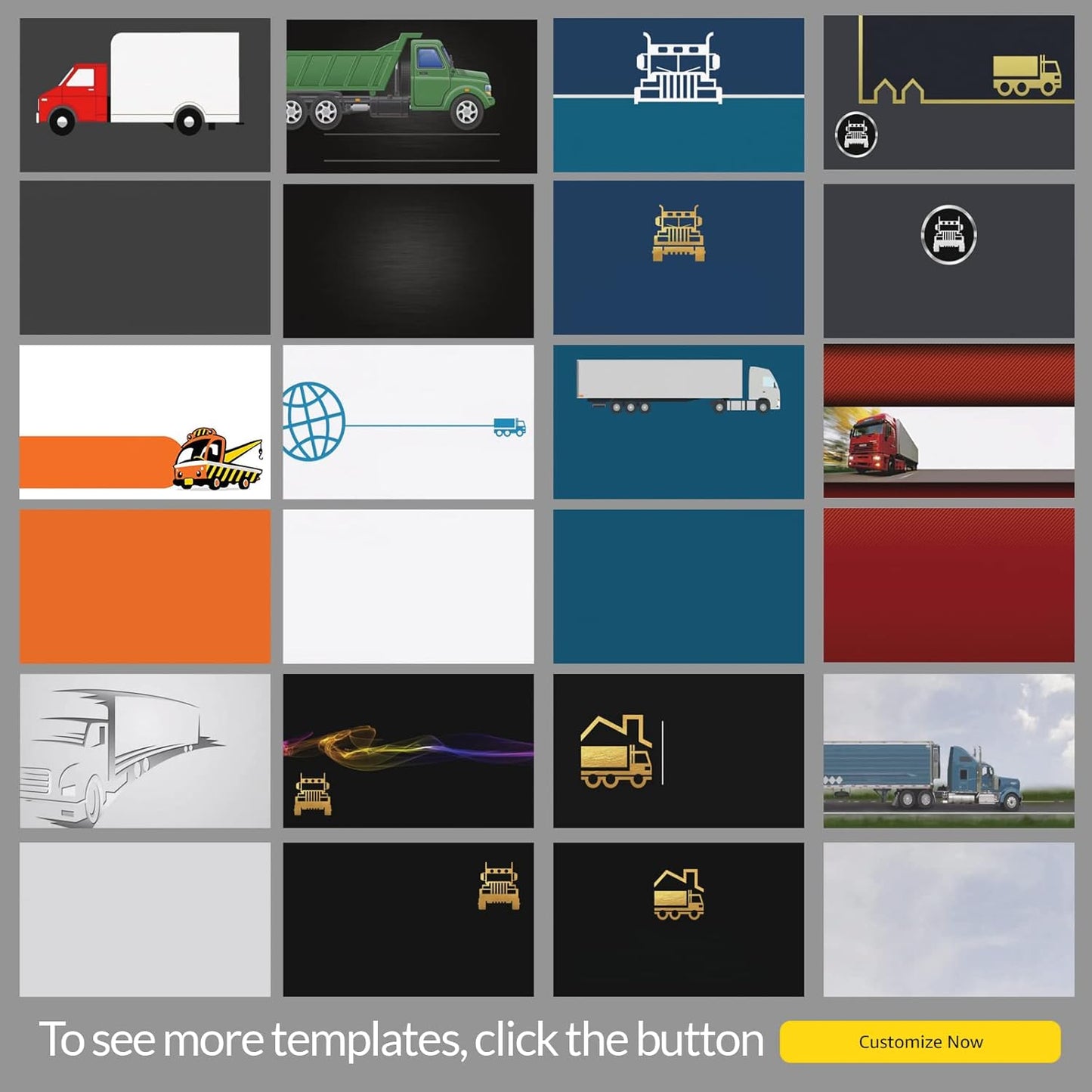 Custom Business Cards 100PCS Double-sided Printing Business Cards Customize with Your Logo Personalized 3.5"x 2" Cards for Business - Transportation