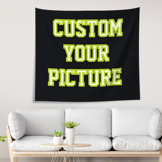 JINJUREN Custom Tapestry Upload Images Banners and Signs Customize For Bedroom 60 * 51inch Horizontal