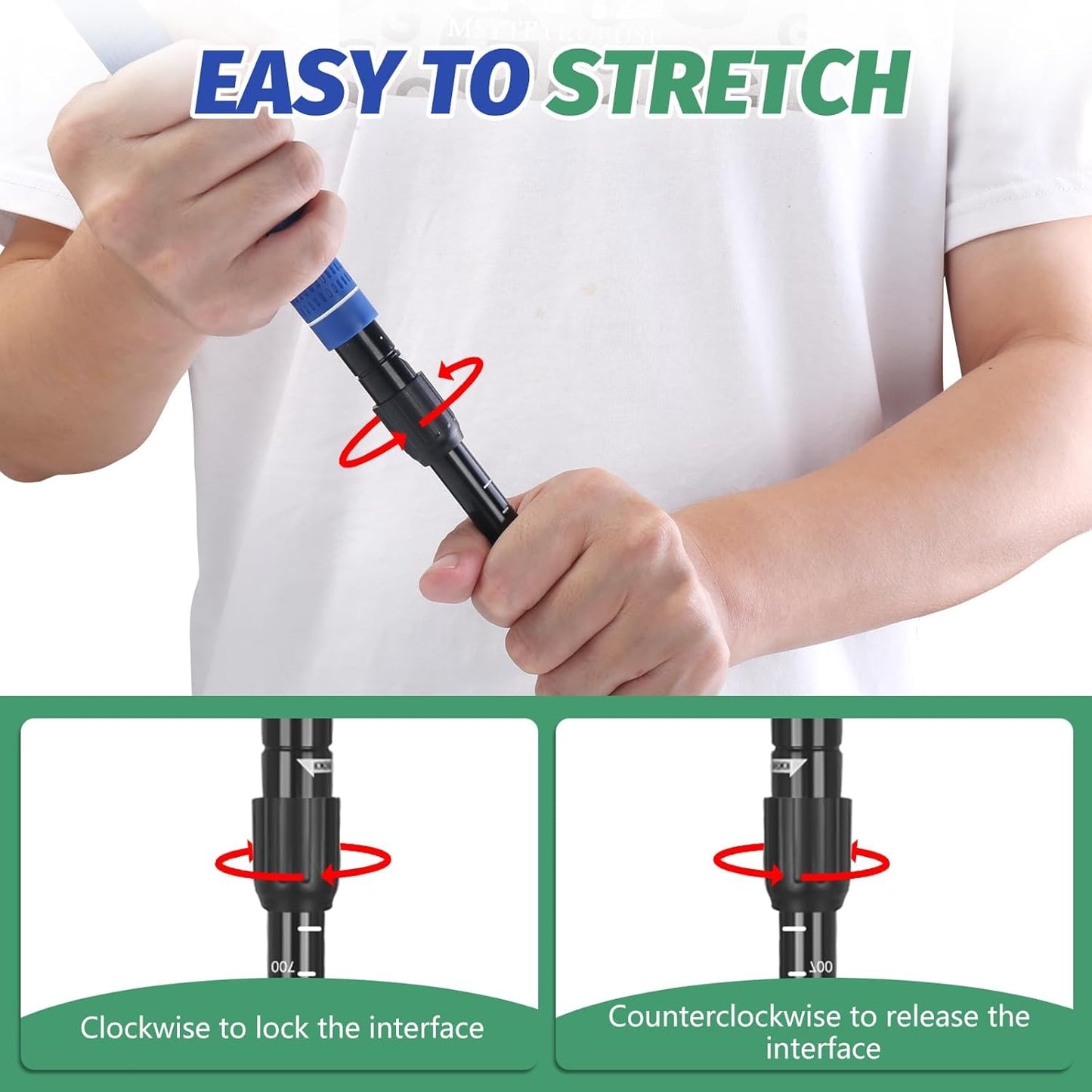 Golf Putter, 2 Pack Golf Putters for Men & Women Two-Way Mini Putter Right or Left Handed Golfers Adjustable Training Club Golf Set with 2 Balls & 2 Flag Cups for Kids,Teenagers, Adults, Blue & Red