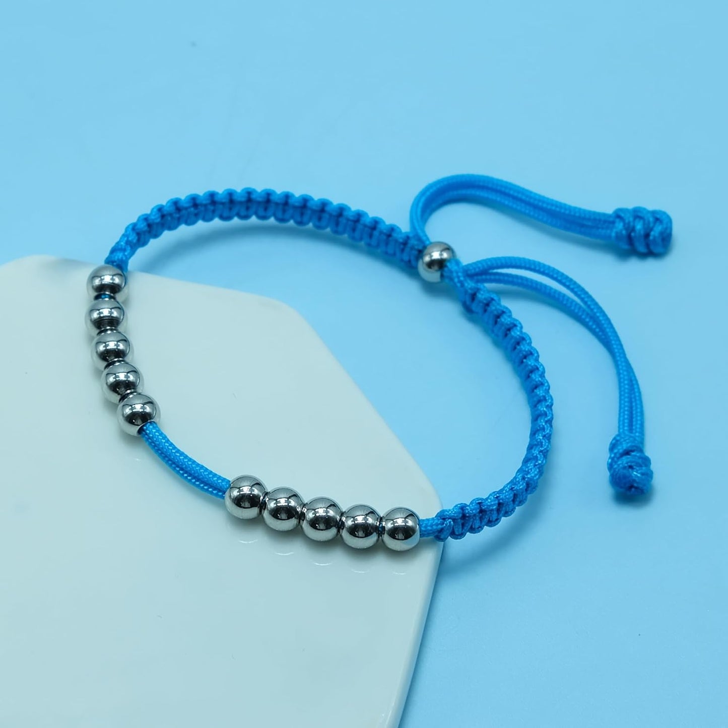 LAMIBEE Golf Stainless Steel 10 Beads Score Counter Bracelet, Golf Stroke Count Bracelet, Resizable and Easy to Adjust Golf Round Scoring Tracker, Durable and Stylish Golf Accessory