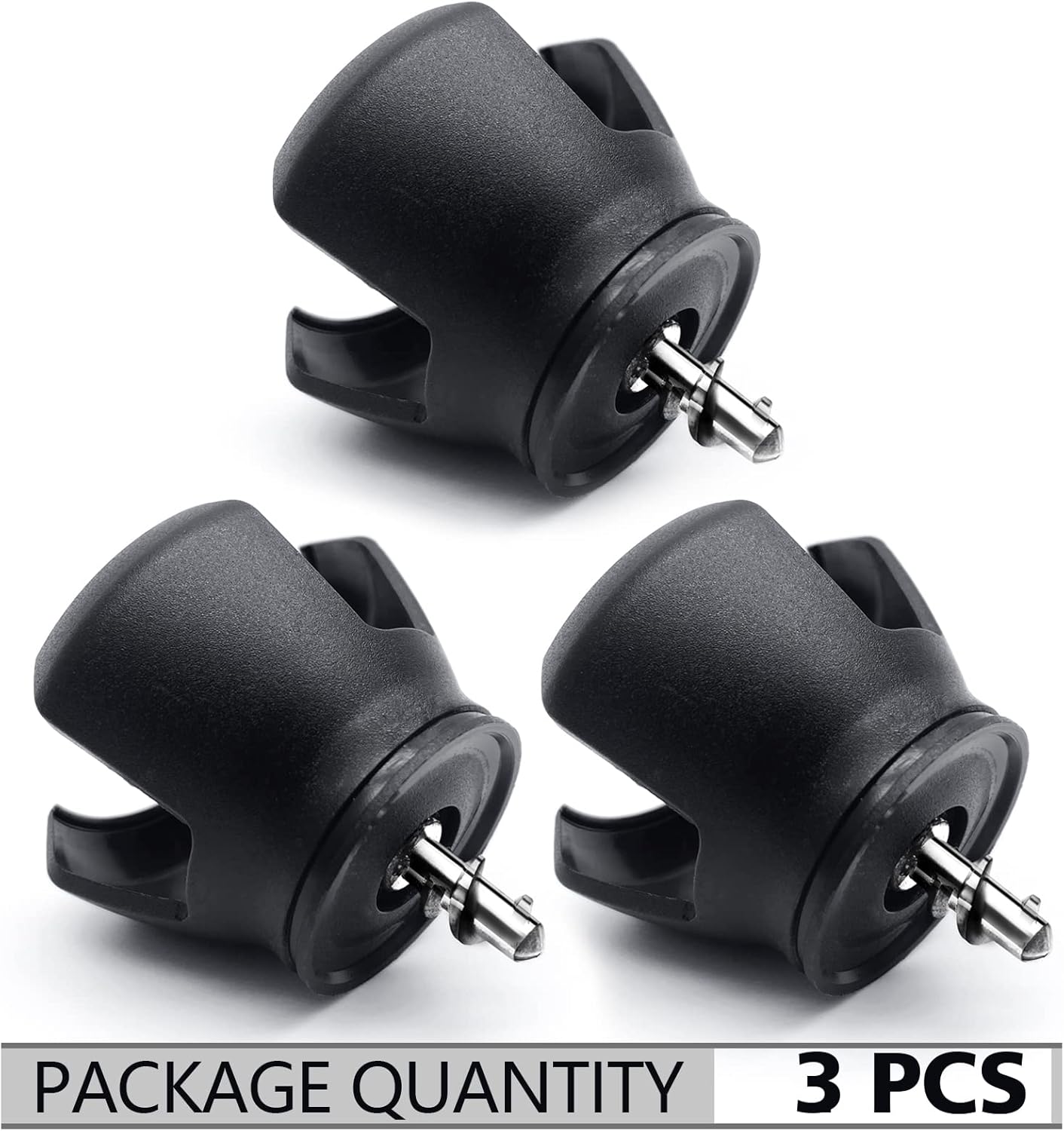 3-Prong Golf Ball Retriever Grabber Pick Up,Back Saver Claw Put On Putter Grip,Suction Cup Ball Grabber,Sucker for Golf Screws Tool