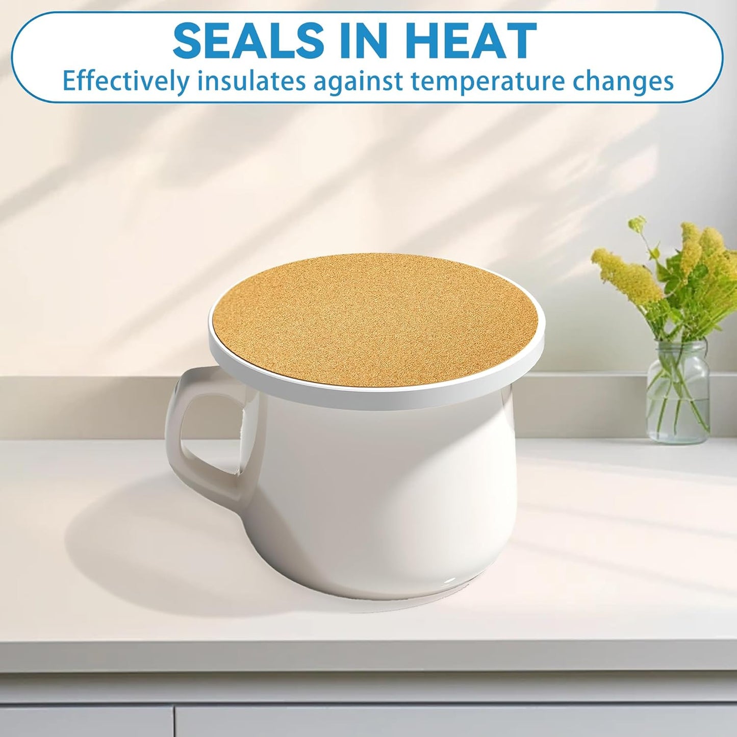 Baseball Round 4" Cup Coasters Set of 4, Absorbent Ceramic Stone Coasters with Cork Base, Ideal Gifts for Home Decor