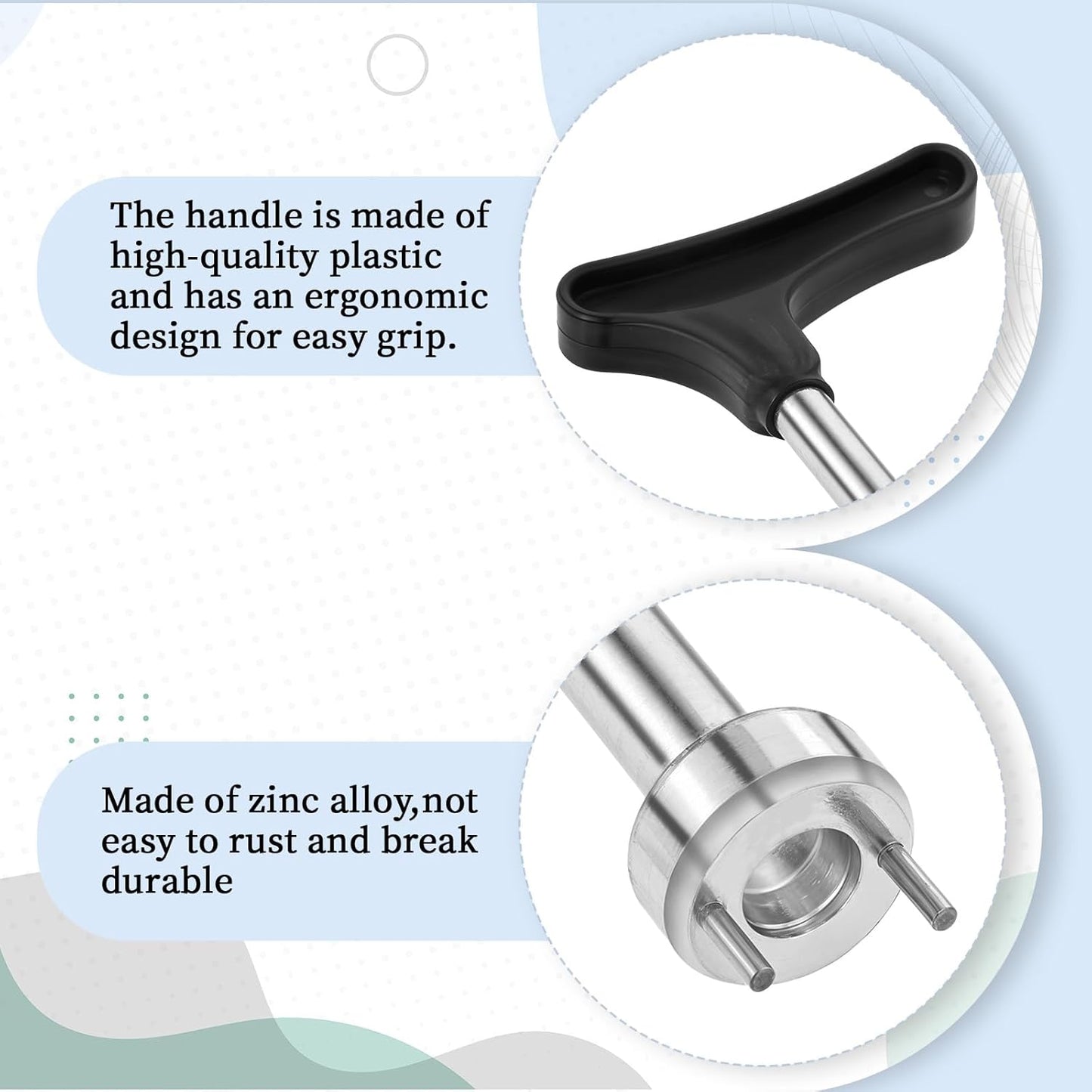 Golf Shoe Spikes Wrench, Stainless Steel Golf Shoe Spike Removal Tool with Comfortable Grip, Universal Golf Shoes Softspikes Remover, Golf Shoe Cleat Wrenches